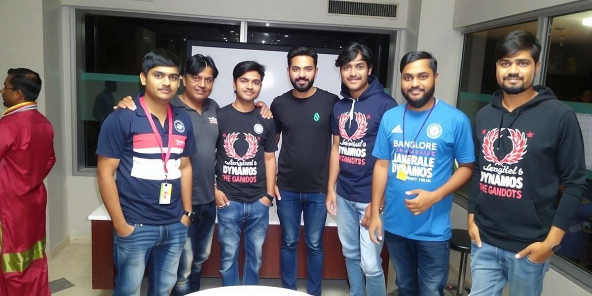 Bangalore Dynamos Community Meetup Bangalore Dynamos players at a community meetup in Mumbai